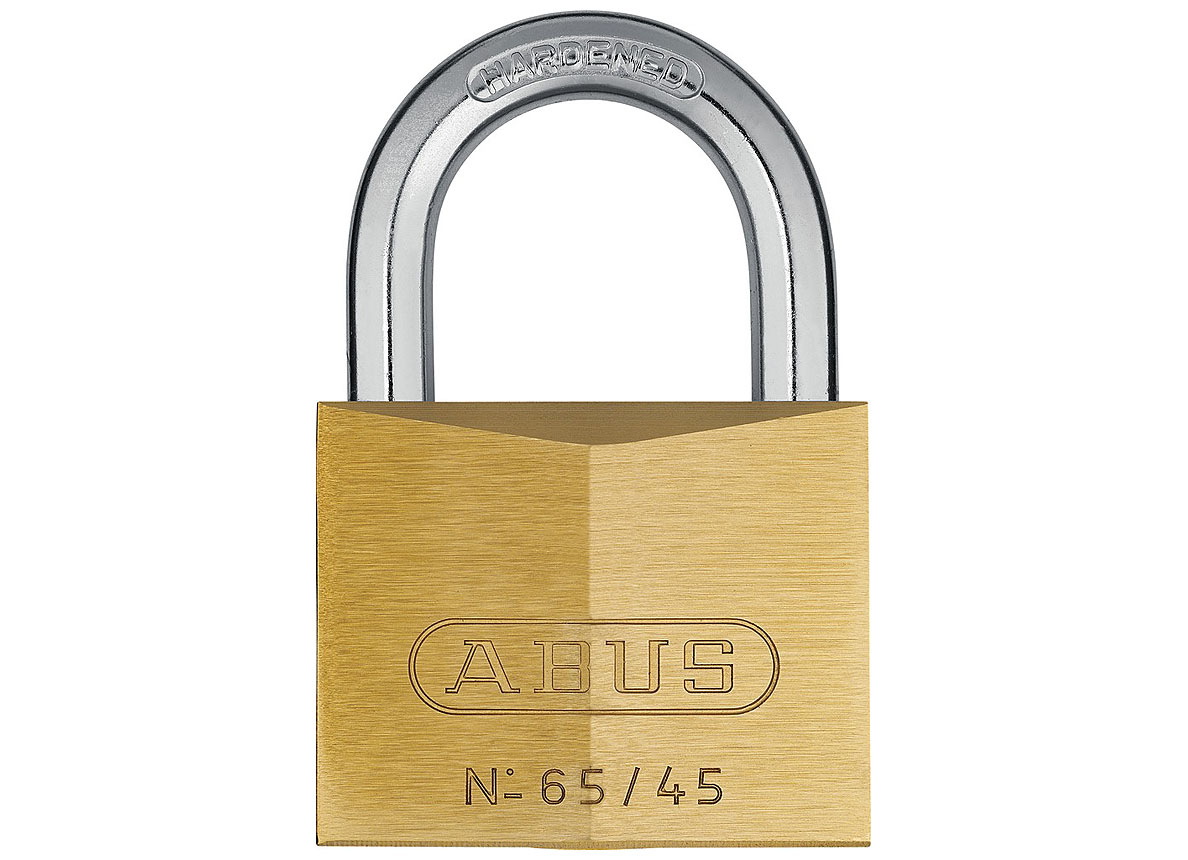 ABUS MESSING HANGSLOT 65 - 2 SLEUTELS INBEGREPEN