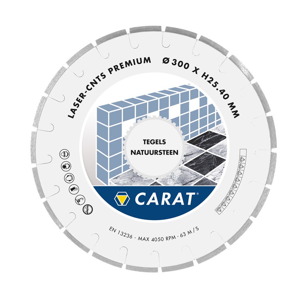 CARAT LASER TEGELS & NATUURSTEEN PREMIUM Ø350x25,40MM TYPE CNTS