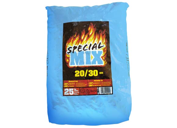 BRIQUETTES DE CHARBON MIX SPECIAL 20/30 BLEU - 25KG