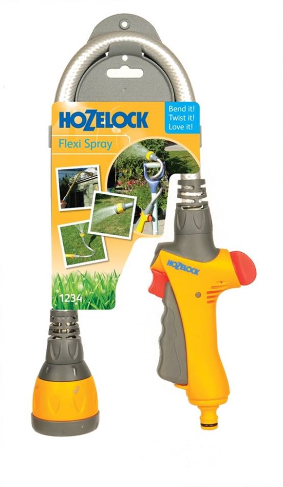 Hozelock Flexi Spray, multifunctionele sproeilans.