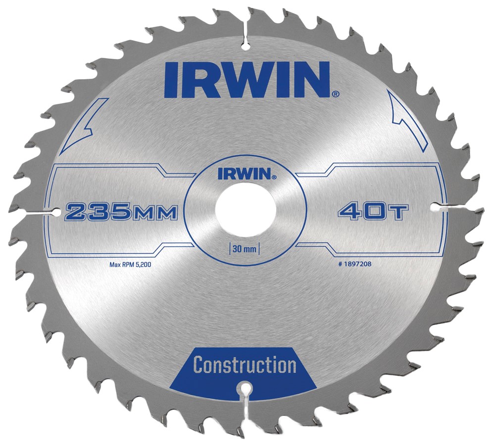 IRWIN CONSTRUCTIECIRKELZAAGBLADEN