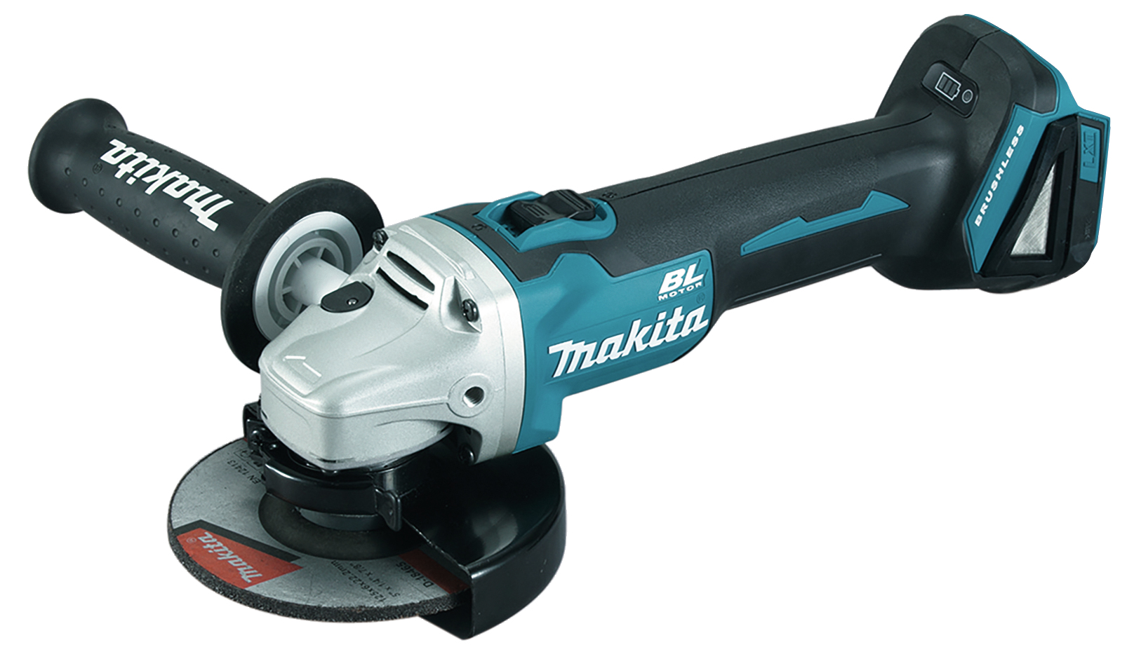 MAKITA MEULEUSE 125MM SUR ACCU LXT 18V + MAKPAC (SANS ACCUS NI CHARGEUR)