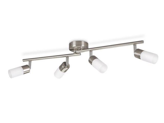 SPOT AVEC LED INTEGRE 4X4W ACIER BROSSE