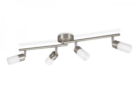 SPOT AVEC LED INTEGRE 4X4W ACIER BROSSE
