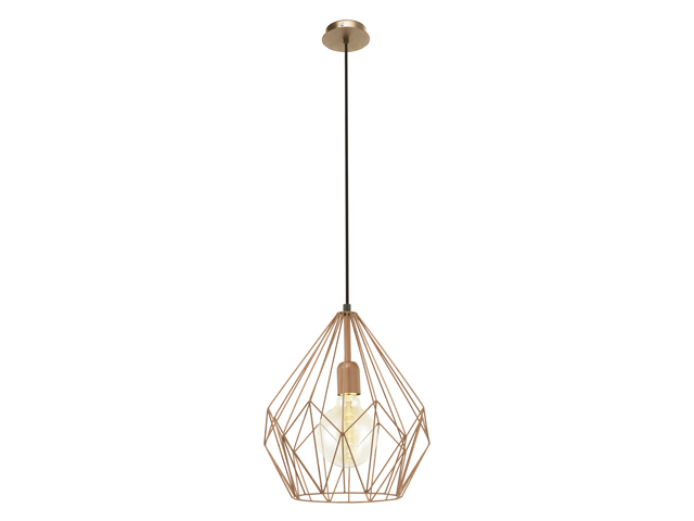 SUSPENSION VINTAGE CARLTON ACIER CUIVRE