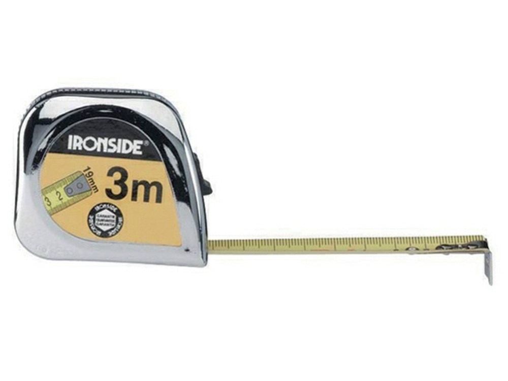 ROLMETER 8MX25MM VERCHROOMD ABS