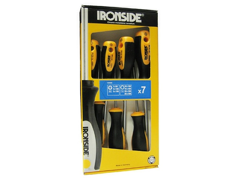 SET 7 TOURNEVIS 7 STUKS PZ/TX - LAME RONDE