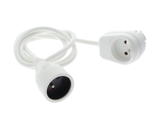 RALLONGE 3G1,5MM² 5M + PRISE INTERMEDIAIRE