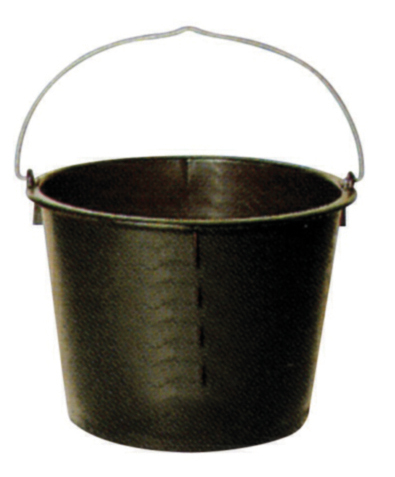 Solid Bouwemmer - PE 20 L - Zwart