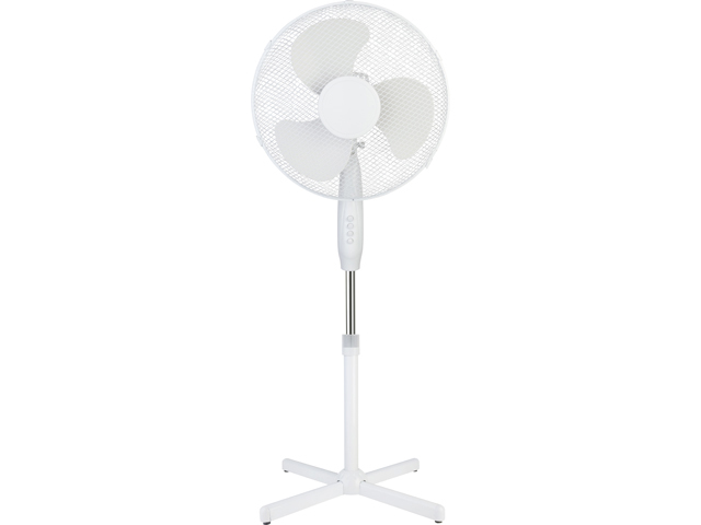 VENTILATEUR STATIF 40CM 3 VITESSES BLANC