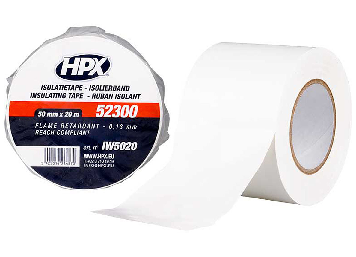 HPX ISOLATIETAPE WIT 50MM X 20M