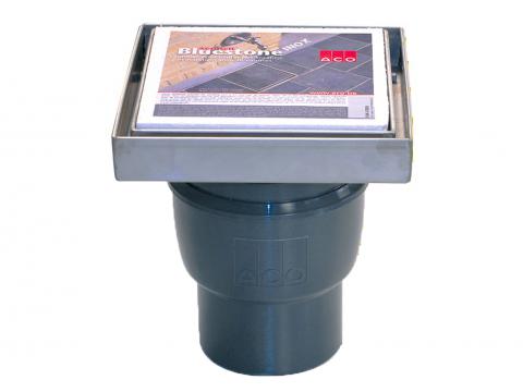 ACO BLUESTONE INOX VERTICALE UITLOOP