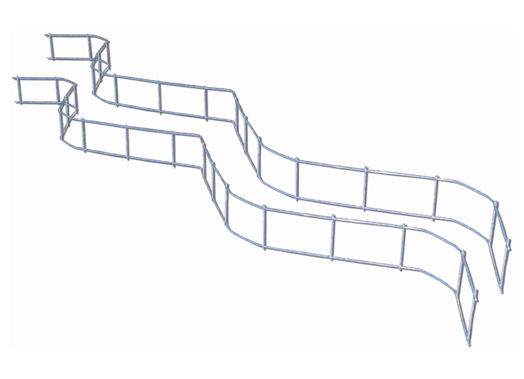 CHAISE ZIGZAG H=10CM L=2M (25/PAQ)