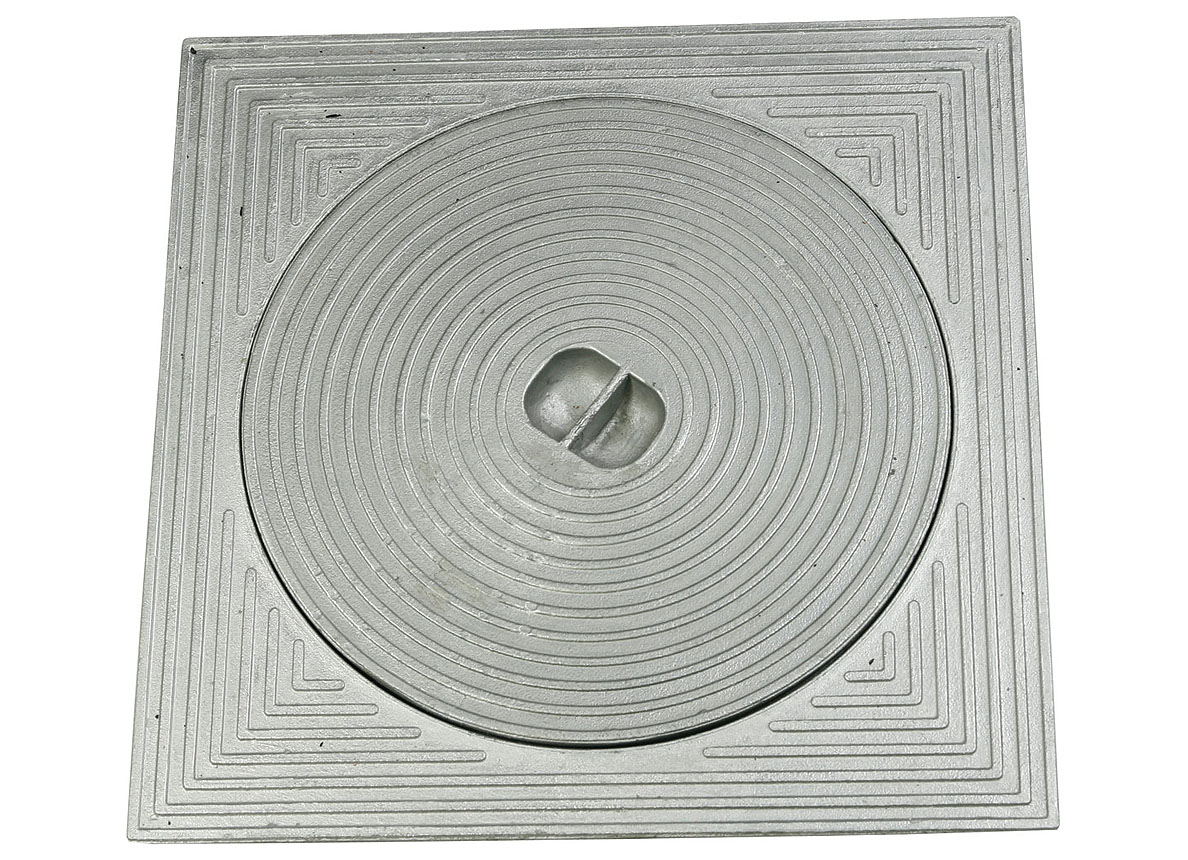 COUVERCLE EN ALU POUR CHAMBRE D'INSPECTION  Ø16CM
