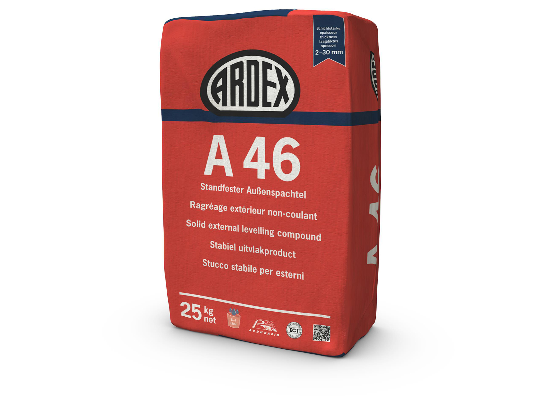 ARDEX A46 RAGREAGE EXTERIEUR NON-COULANT 25KG