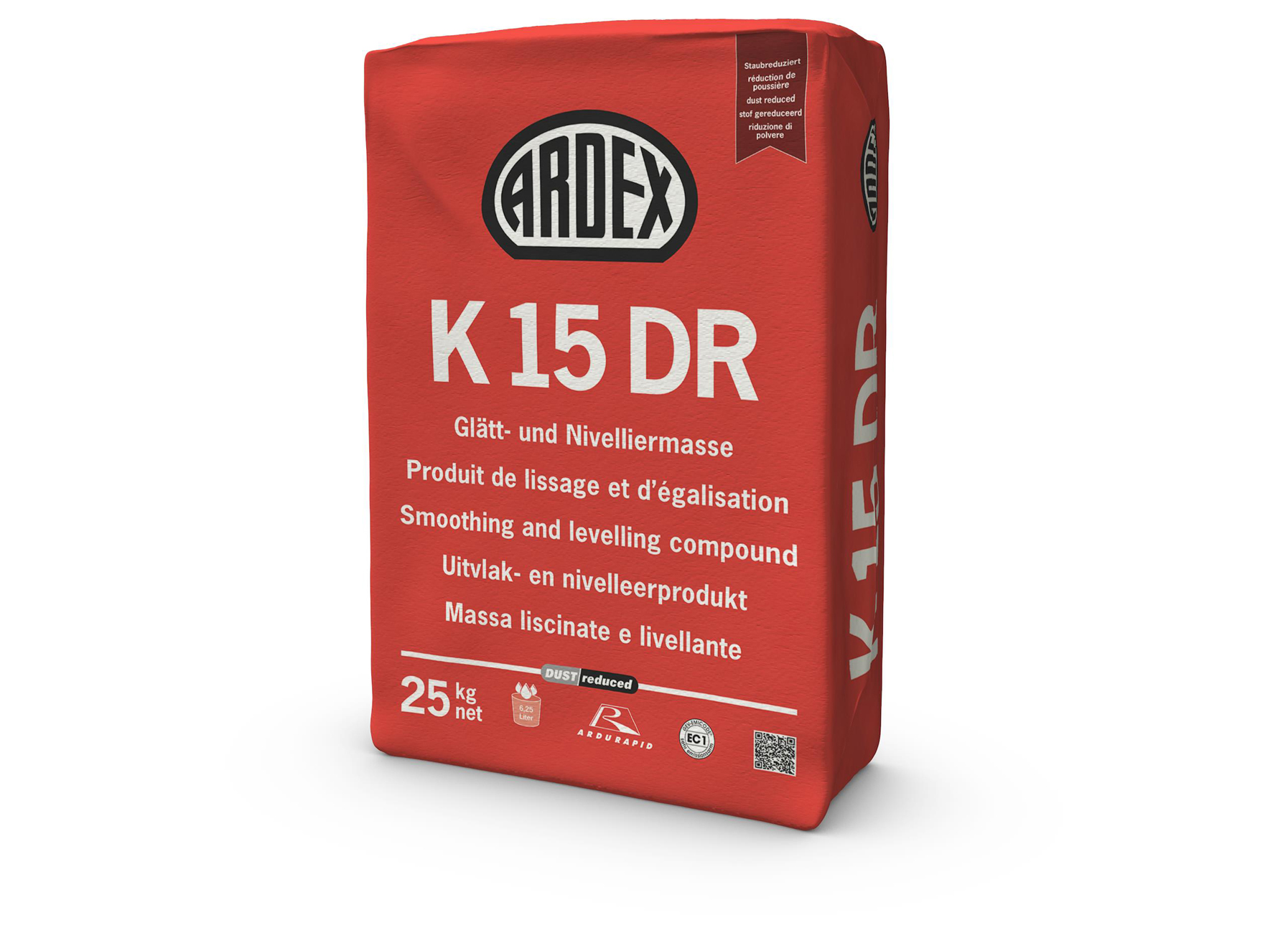 ARDEX K15 DR (Dust Reduced) ENDUIT DE RAGREAGE ET DE NIVELLEMENT 25KG