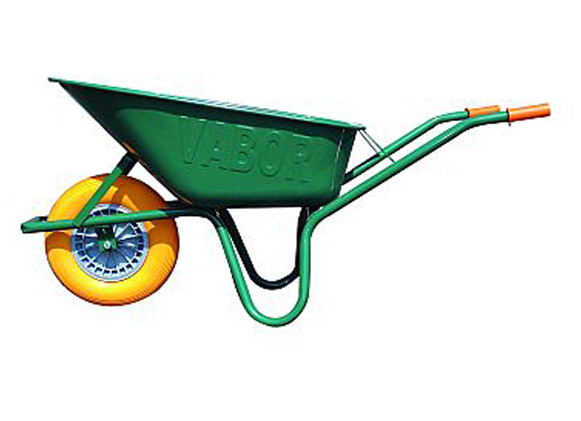 BROUETTE 90L ROUE PLEINE R801-GO VERT