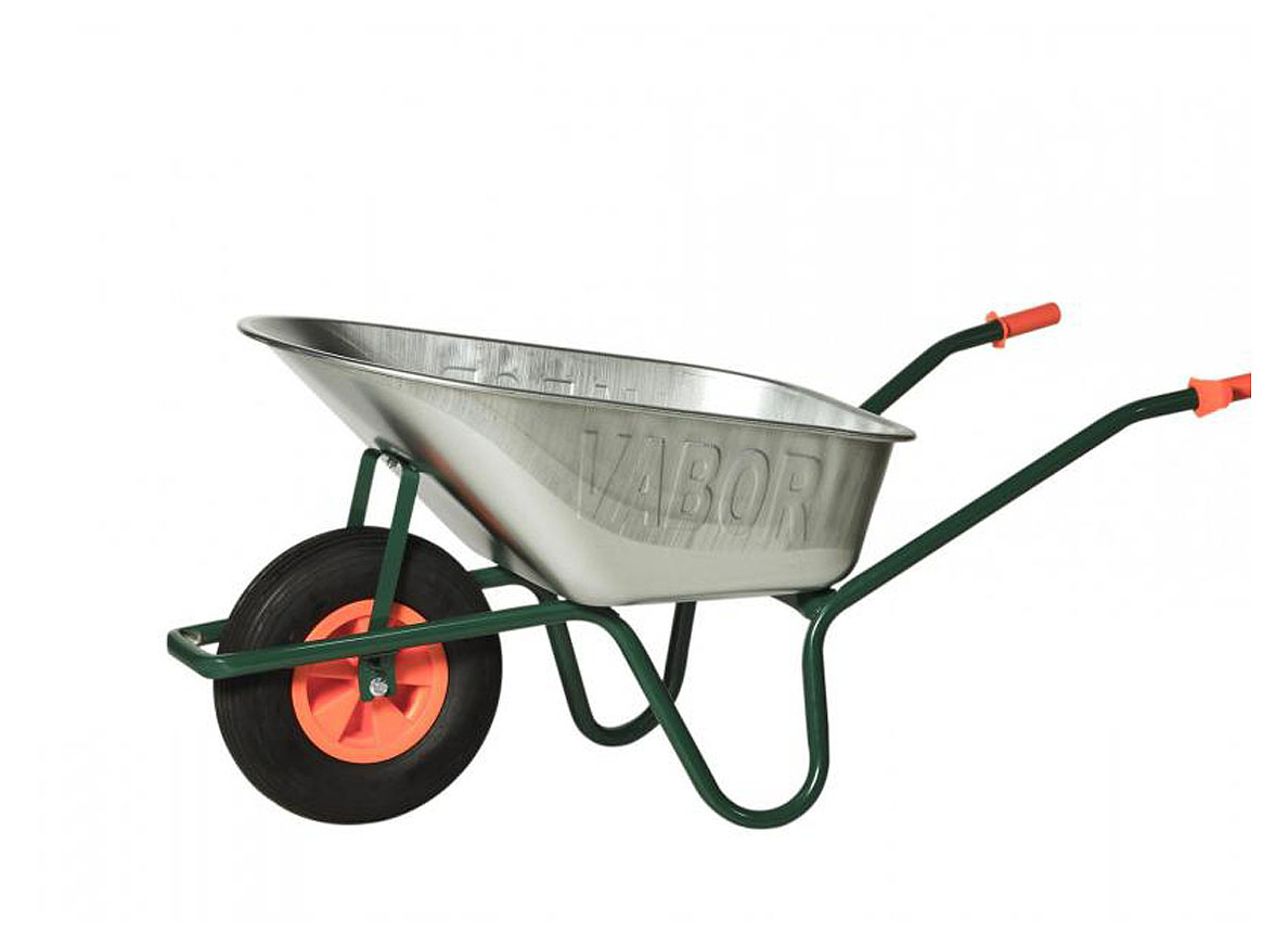 KRUIWAGEN 90L RV801-PA VERZINKT ONDERSTEL GROEN