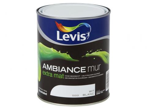 LEVIS AMBIANCE MUR EXTRA MAT - BLANC 0001 1L