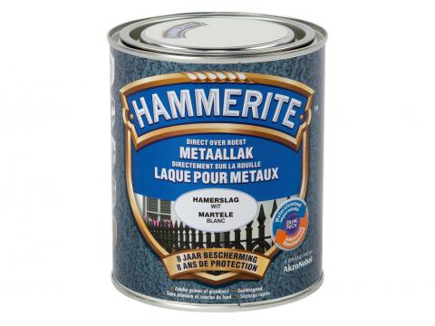 HAMMERITE HAMERSLAGLAK WIT 750ML