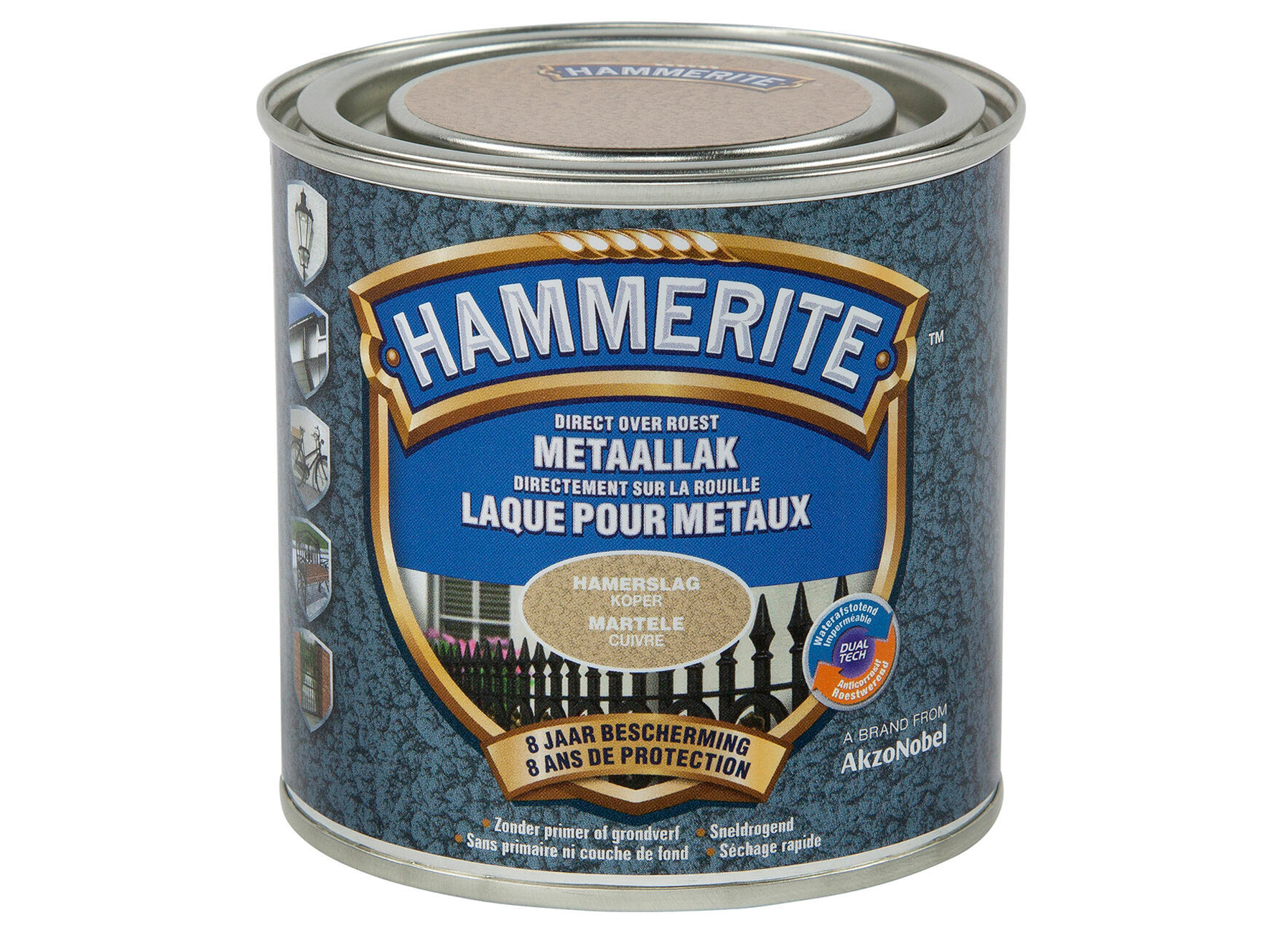 HAMMERITE HAMERSLAGLAK KOPER 250ML