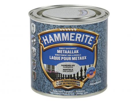 HAMMERITE HAMERSLAGLAK ZILVERGRIJS 250ML