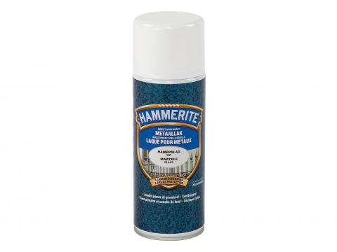 HAMMERITE HAMERSLAGLAK SPRAY WIT 400ML