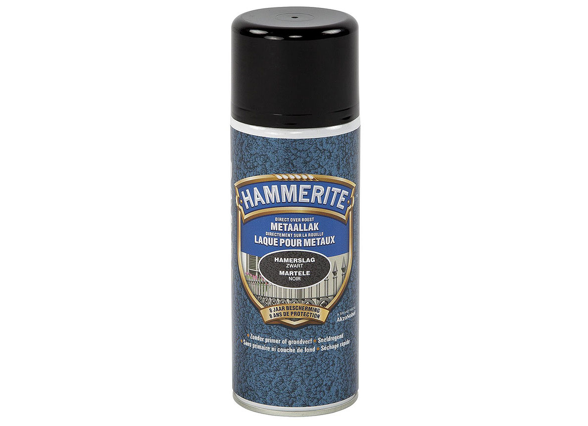 HAMMERITE HAMERSLAGLAK SPRAY ZWART 400ML