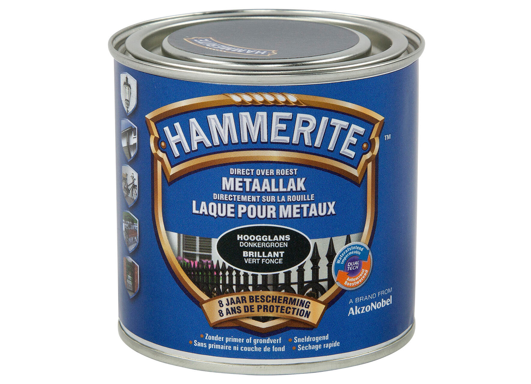 HAMMERITE LAQUE BRILLANTE VERT FONCE 250ML