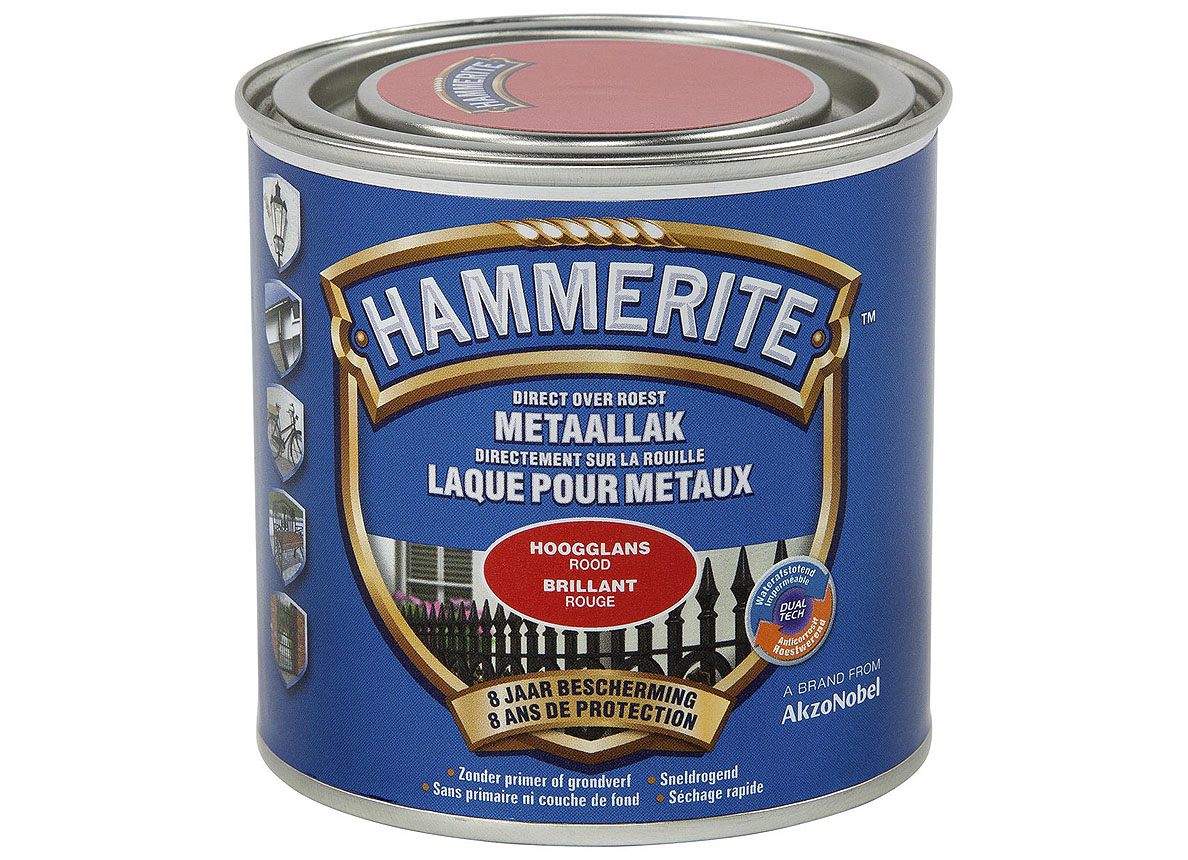 HAMMERITE LAQUE BRILLANTE GRIS 250ML