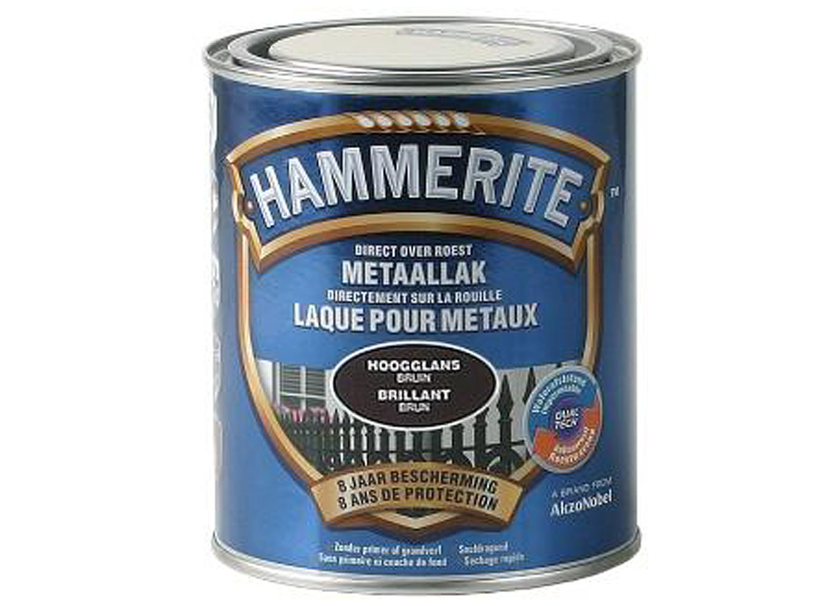 HAMMERITE LAQUE METAUX BRILLANT BRUN FONCE 750ML