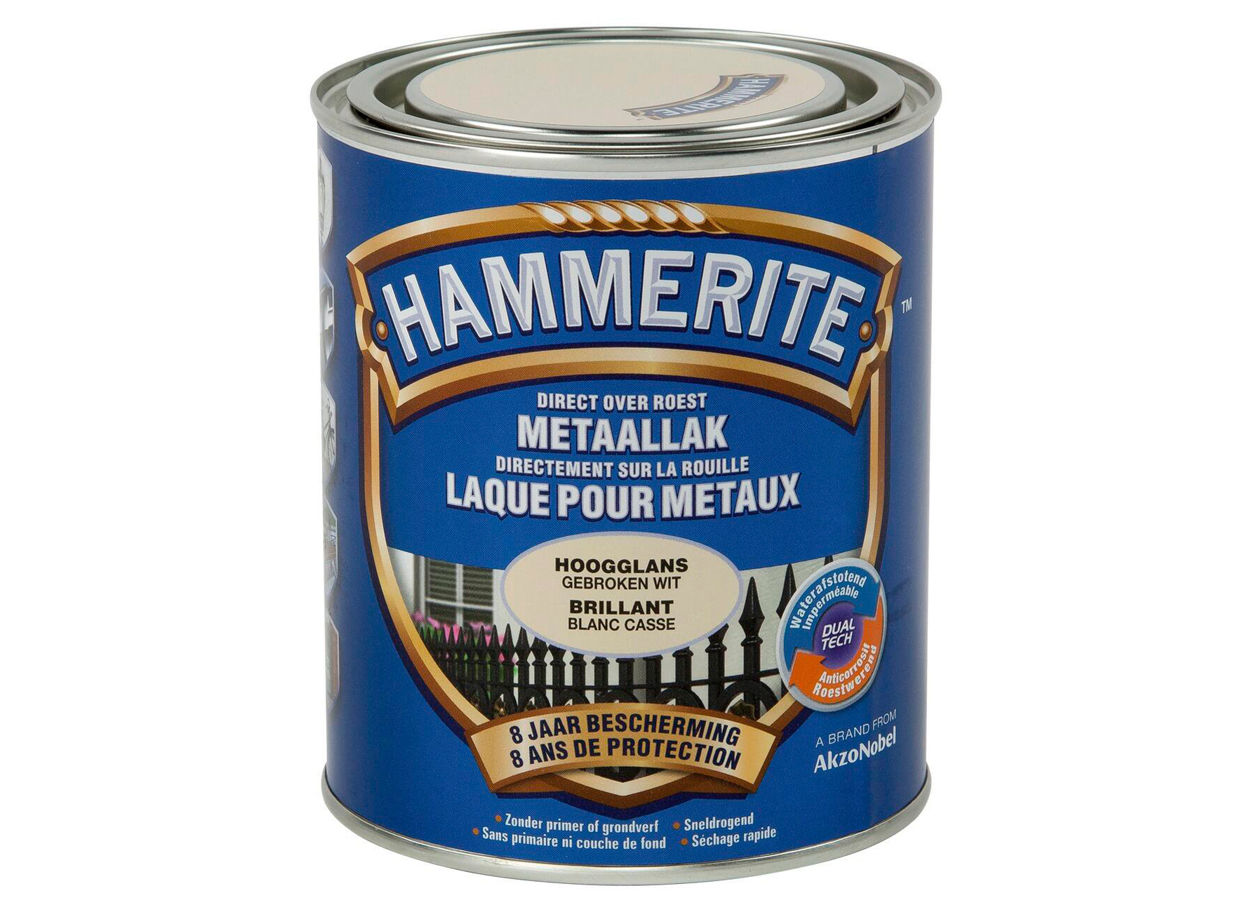 HAMMERITE LAQUE METAUX BLANC CASSE 750ML