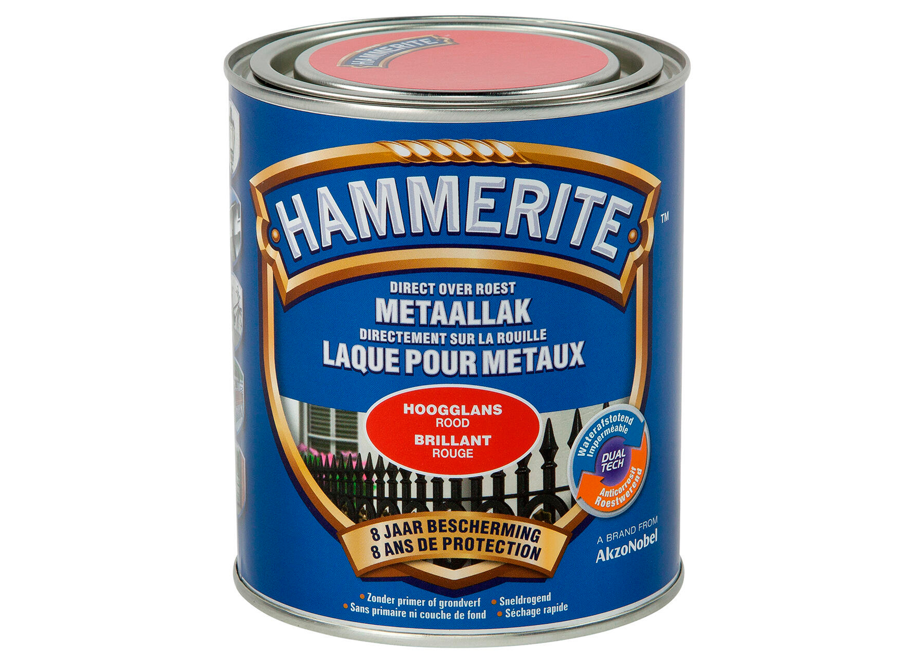 HAMMERITE HOOGGLANSLAK ROOD 750ML