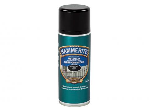 HAMMERITE SATIJNGLANSLAK SPRAY ZWART 400ML