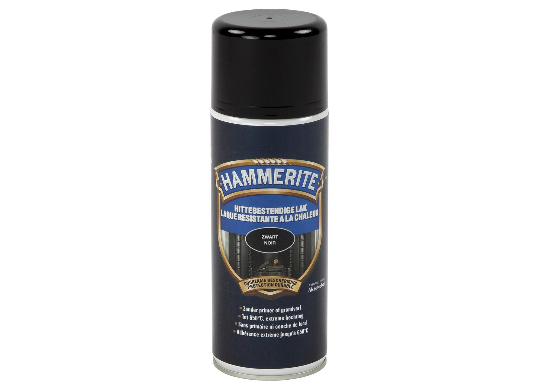 HAMMERITE HITTEBESTENDIGE LAK ZWART 400ML