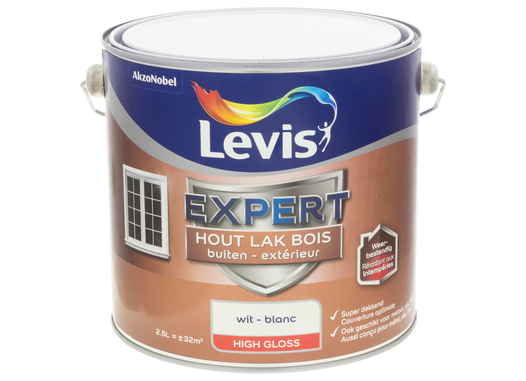 LAK EXPERT BUITEN GLOSS - WIT 0001 2,5L