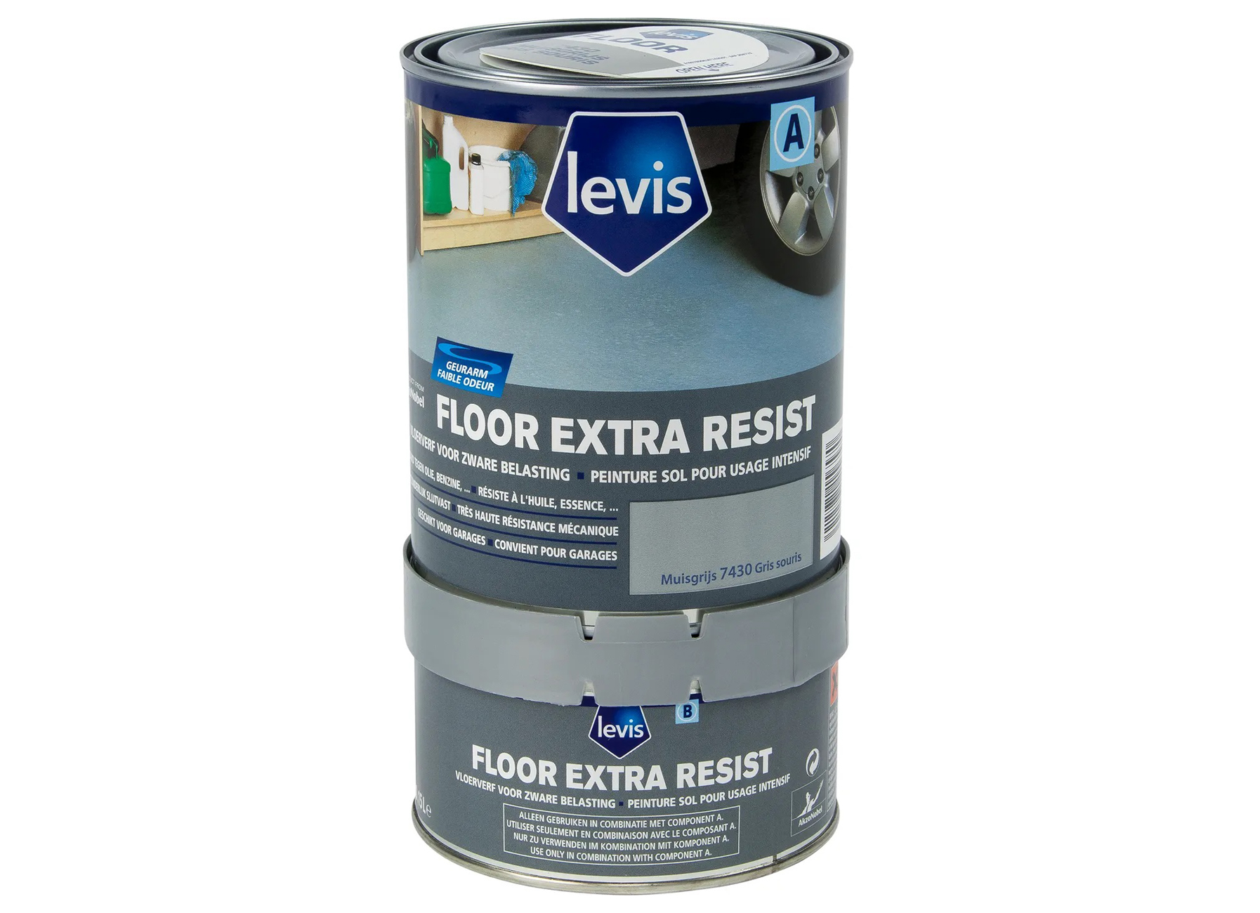 LEVIS FLOOR EXTRA RESIST - MUISGRIJS 7430 0,75L