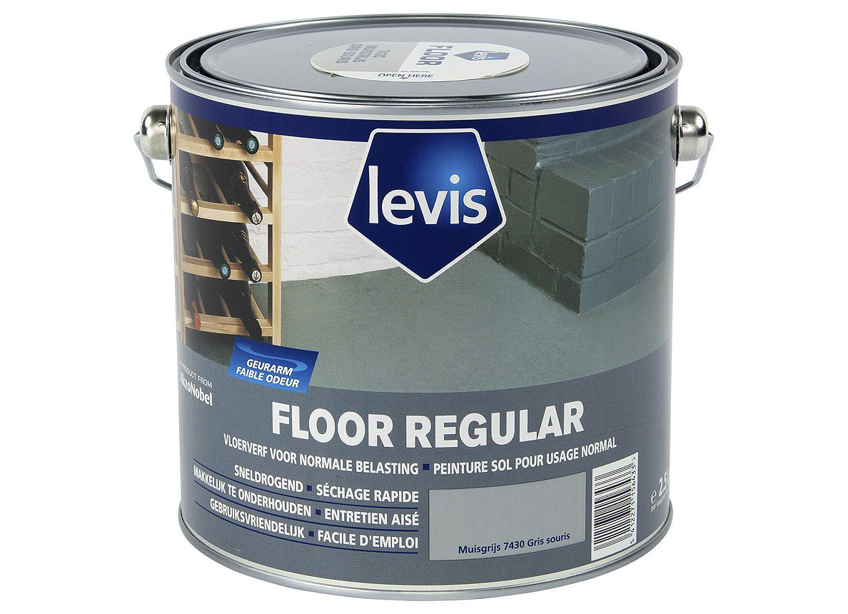 LEVIS FLOOR REGULAR - MUISGRIJS 7430 2,5L