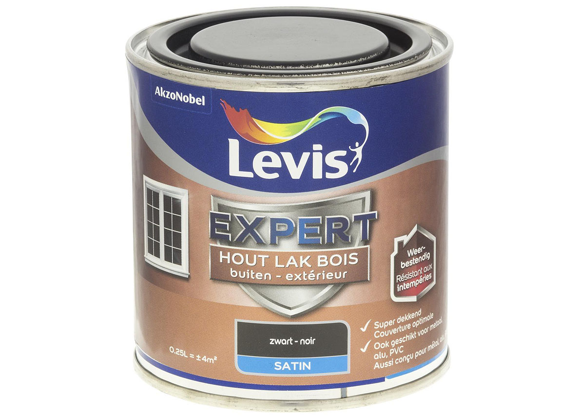 LAK EXPERT BUITEN SATIN - ZWART 7900 0,25L