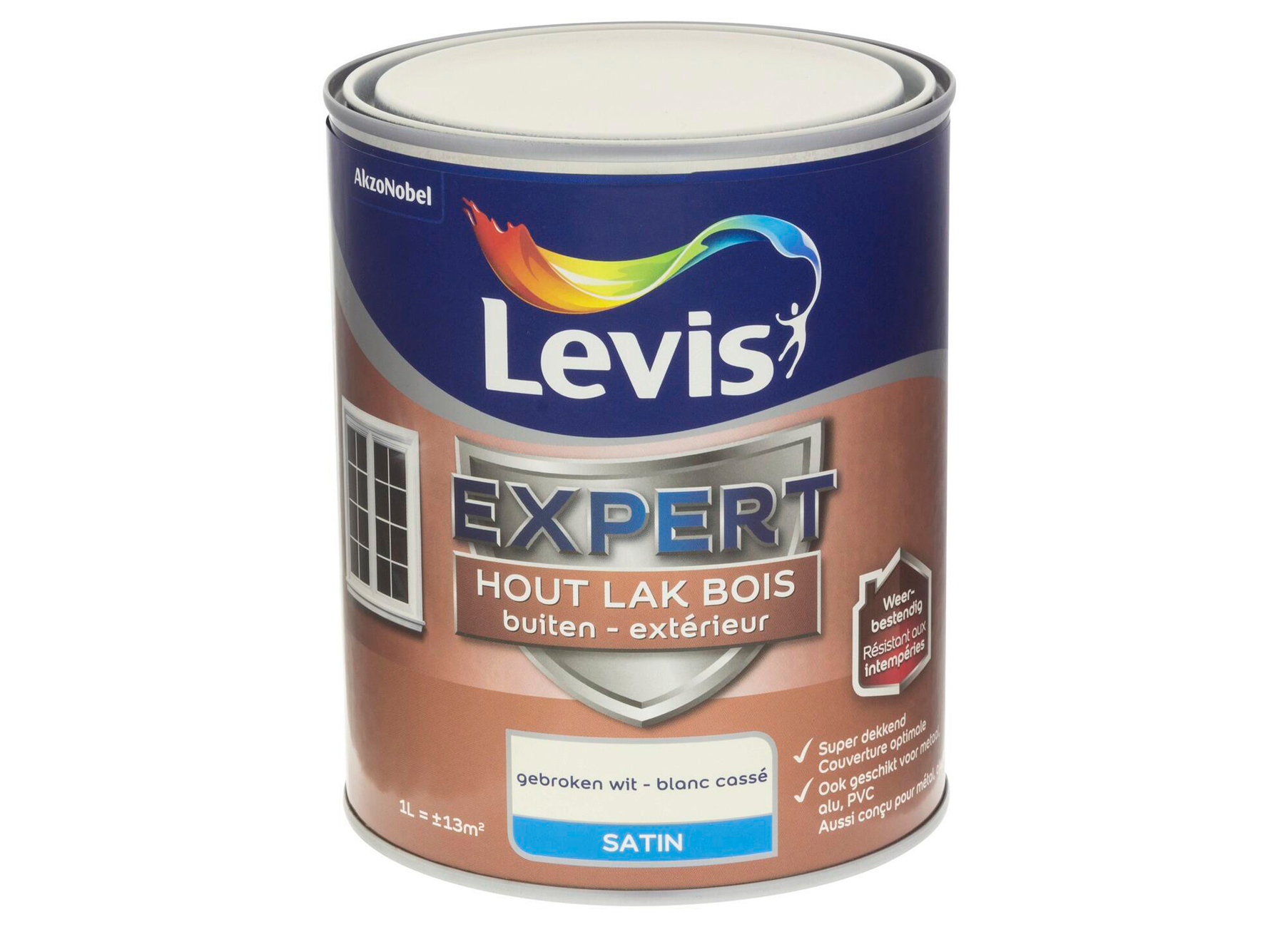 LAK EXPERT BUITEN SATIN - GEBROKEN WIT 1250 1L