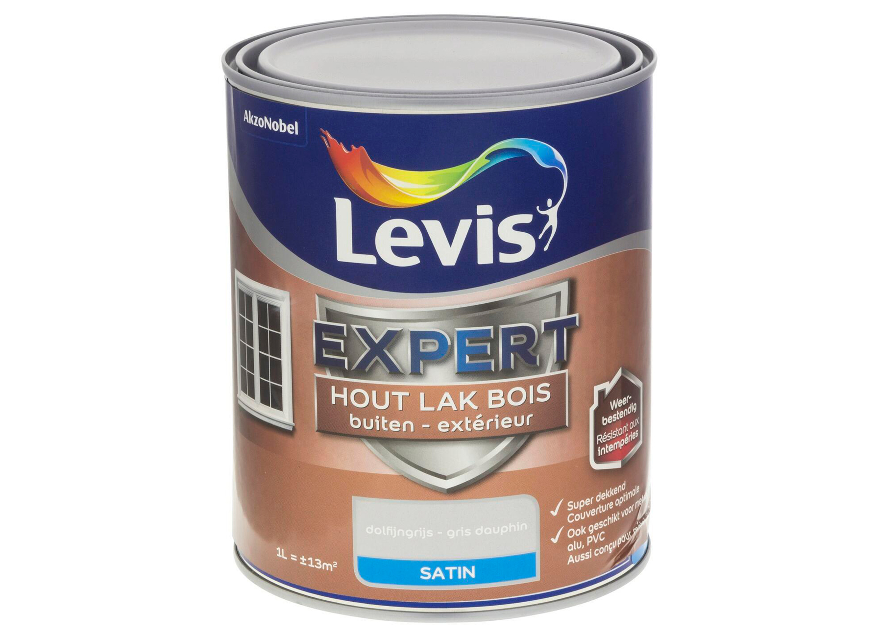 LAK EXPERT BUITEN SATIN - DOLFIJNGRIJS 7410 1L