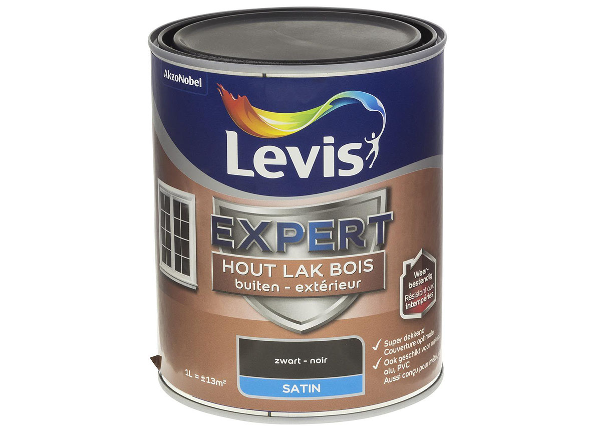 LAK EXPERT BUITEN SATIN - ZWART 7900 1L