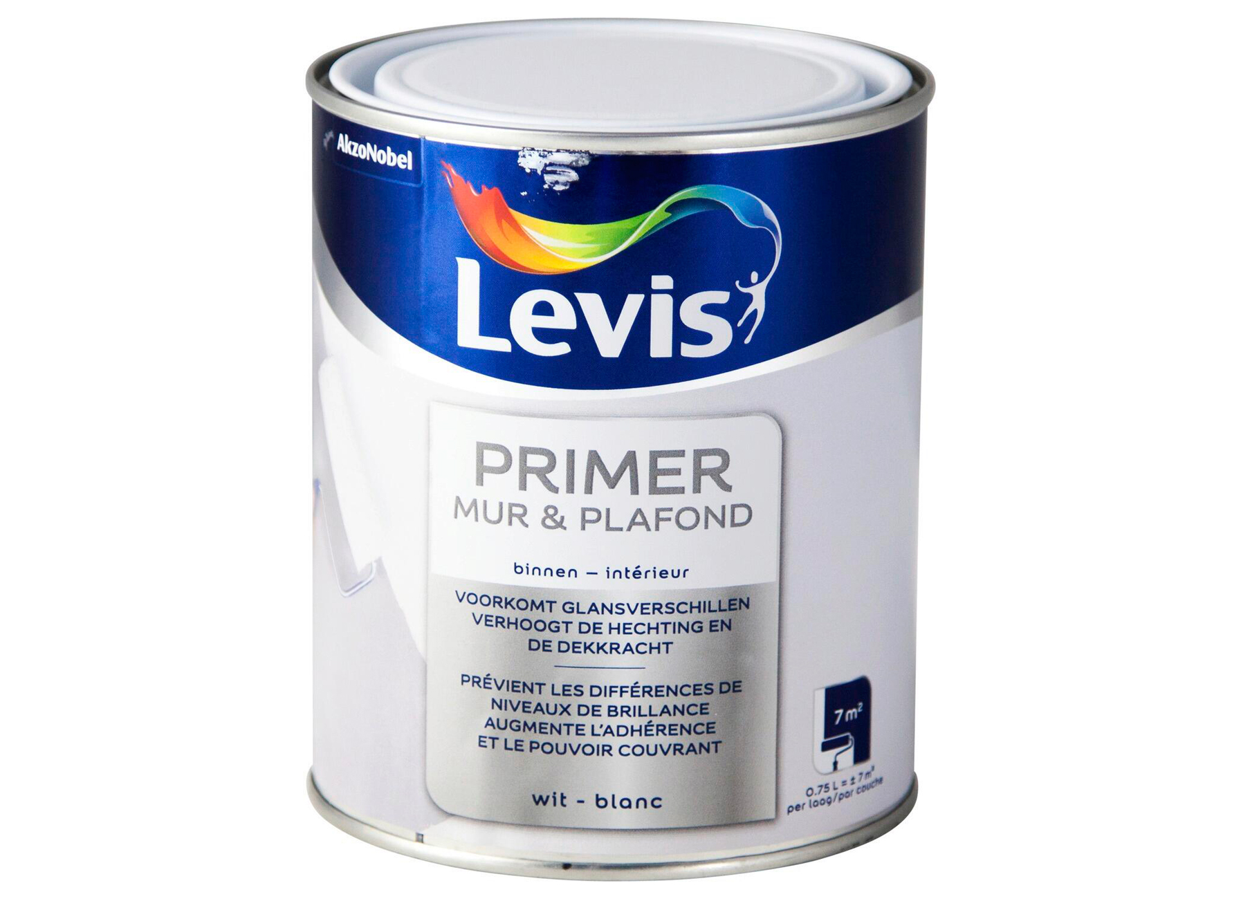 LEVIS PRIMER MUR & PLAFOND WIT 0,75L