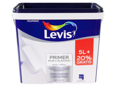 LEVIS PRIMER MUR & PLAFOND BLANC 5+1L