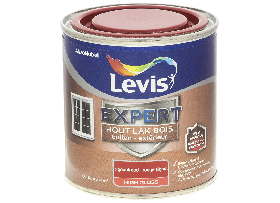 LAK EXPERT BUITEN GLOSS - SIGNAALROOD 2765 0,25L