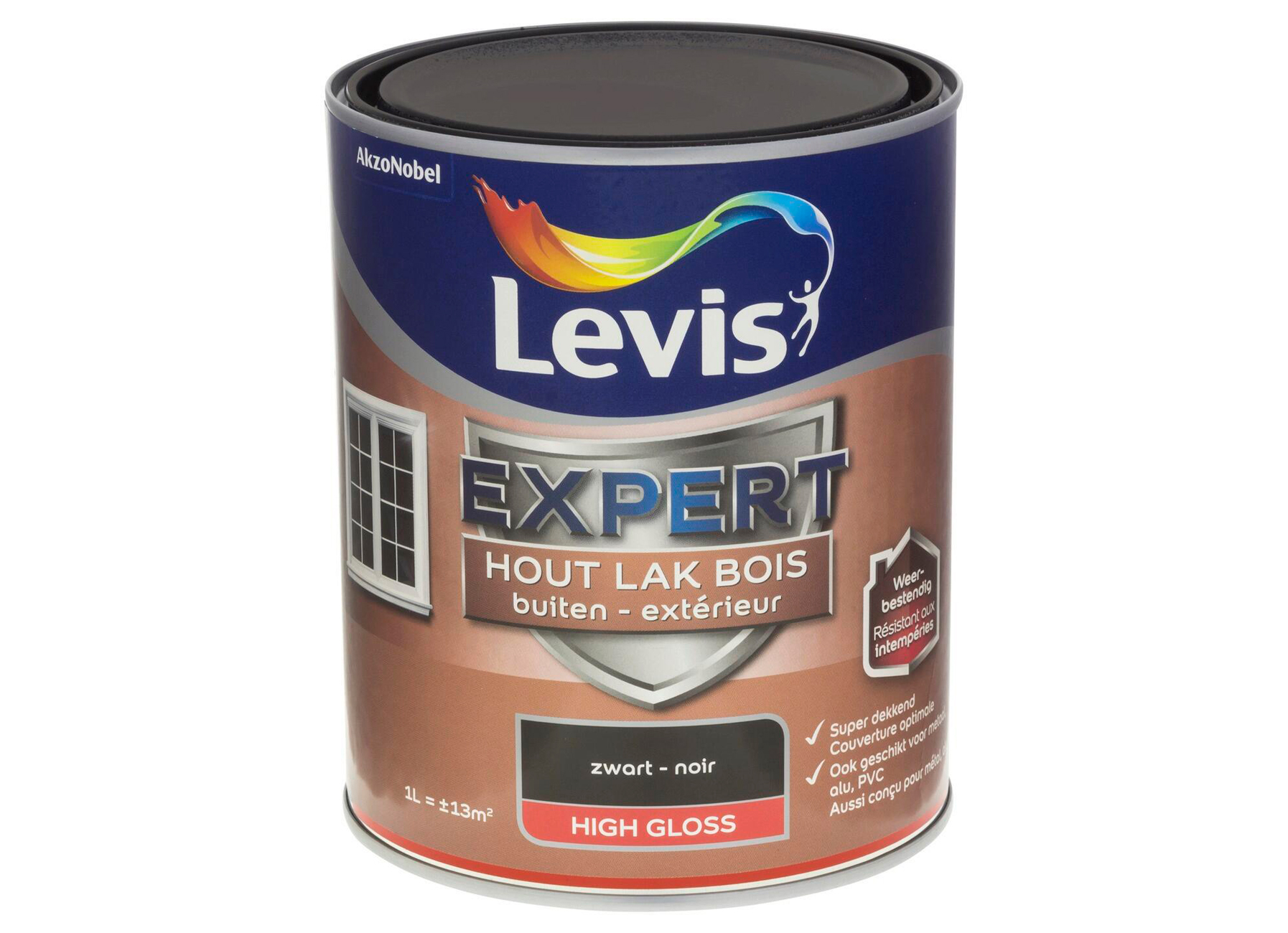 LAK EXPERT BUITEN GLOSS - ZWART 7900 1L