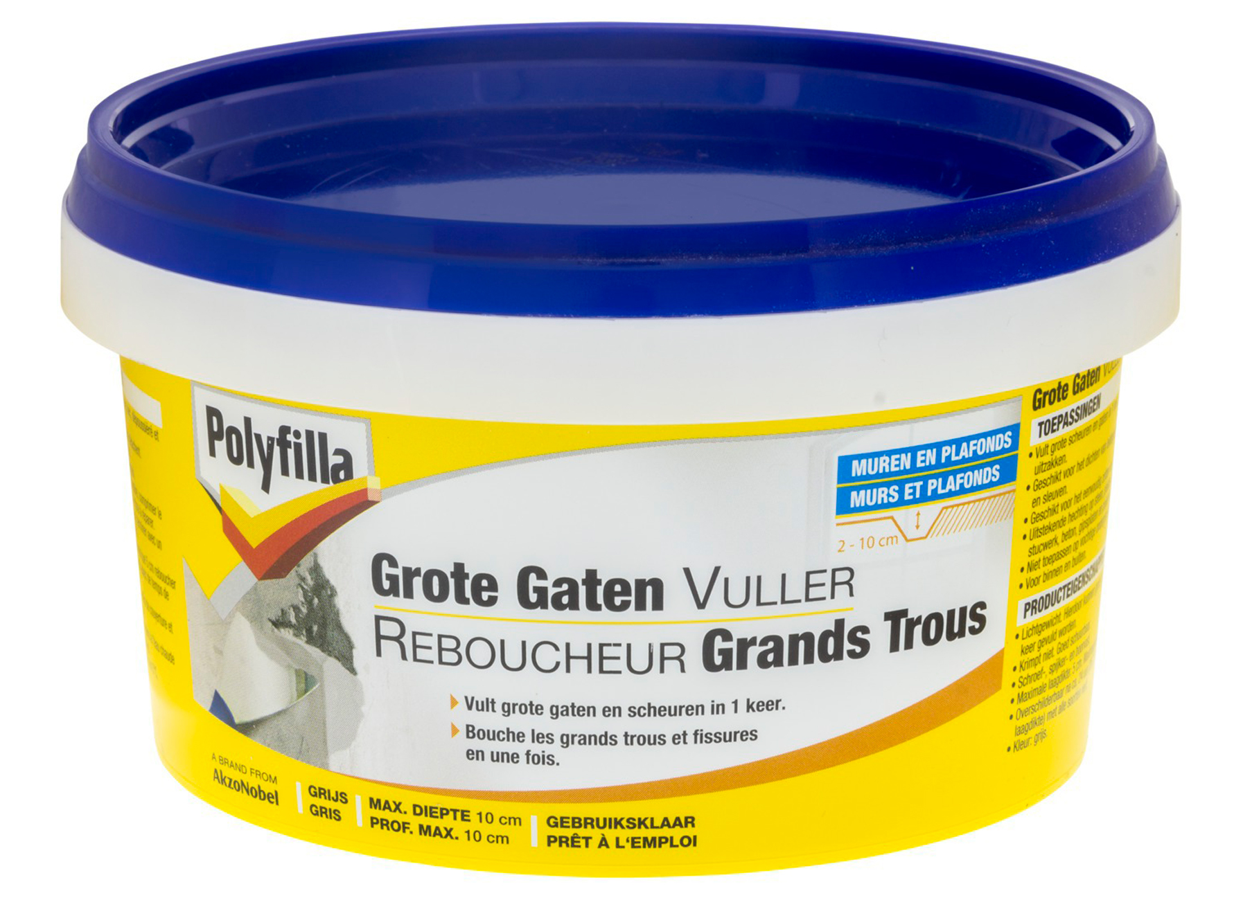 Polyfilla Reboucheur Grands Trous 0,5kg gris