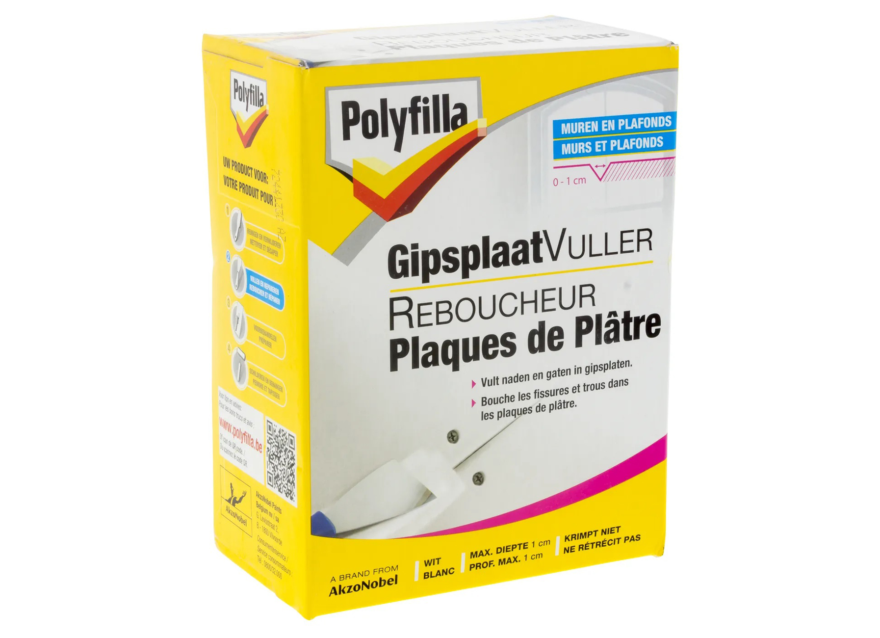 POLYFILLA REBOUCHEUR PLAQUES DE PLATRE POUDRE 750G