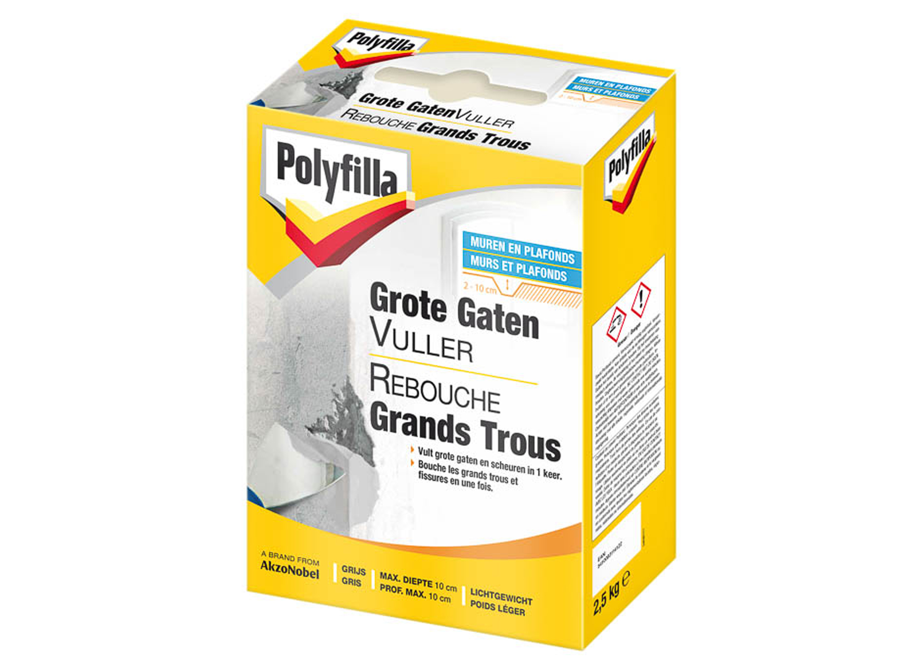 POLYFILLA REBOUCHEUR GRANDS TROUS POUDRE 1,0KG