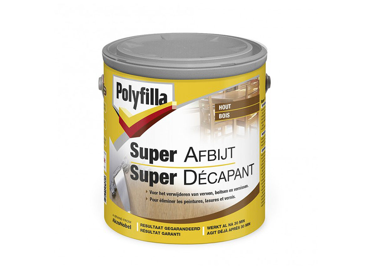 POLYFILLA SUPER AFBIJTMIDDEL VERF & VERNIS 2,5L